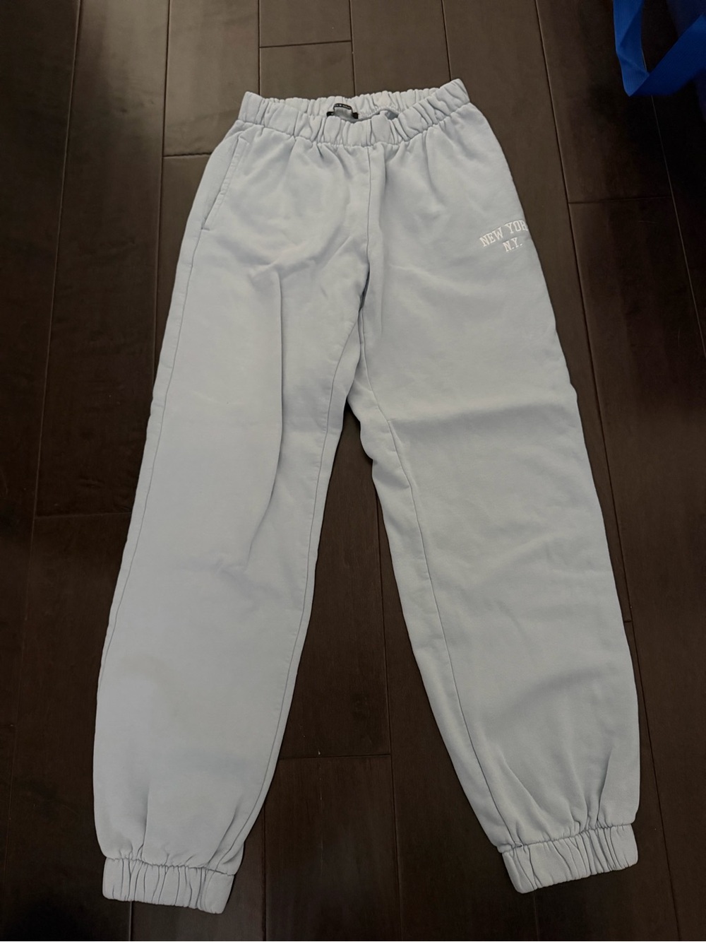 Brandy Melville Light Gray Track Joggers